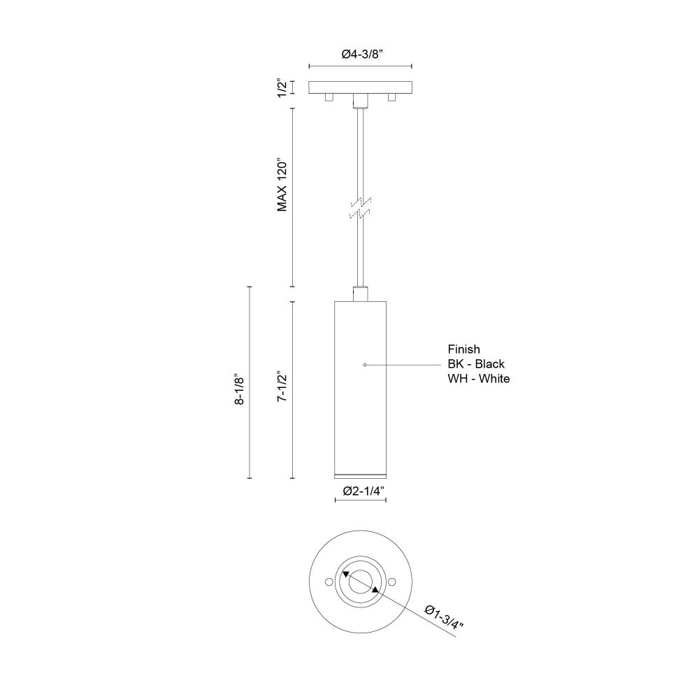 LD2-PD08W10-3036-BK-UNV-010
