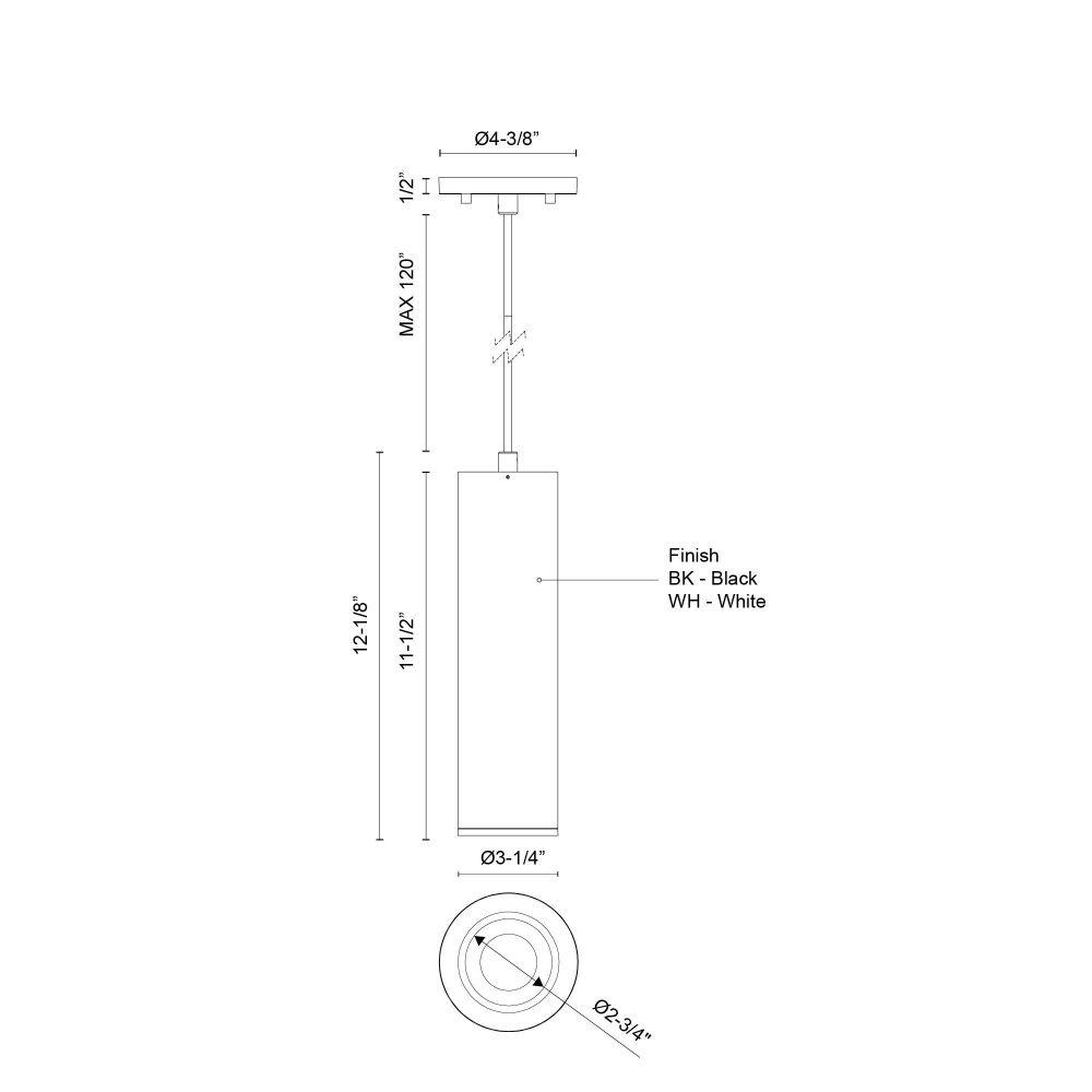 LD3-PD12W18-3036-BK-UNV-010