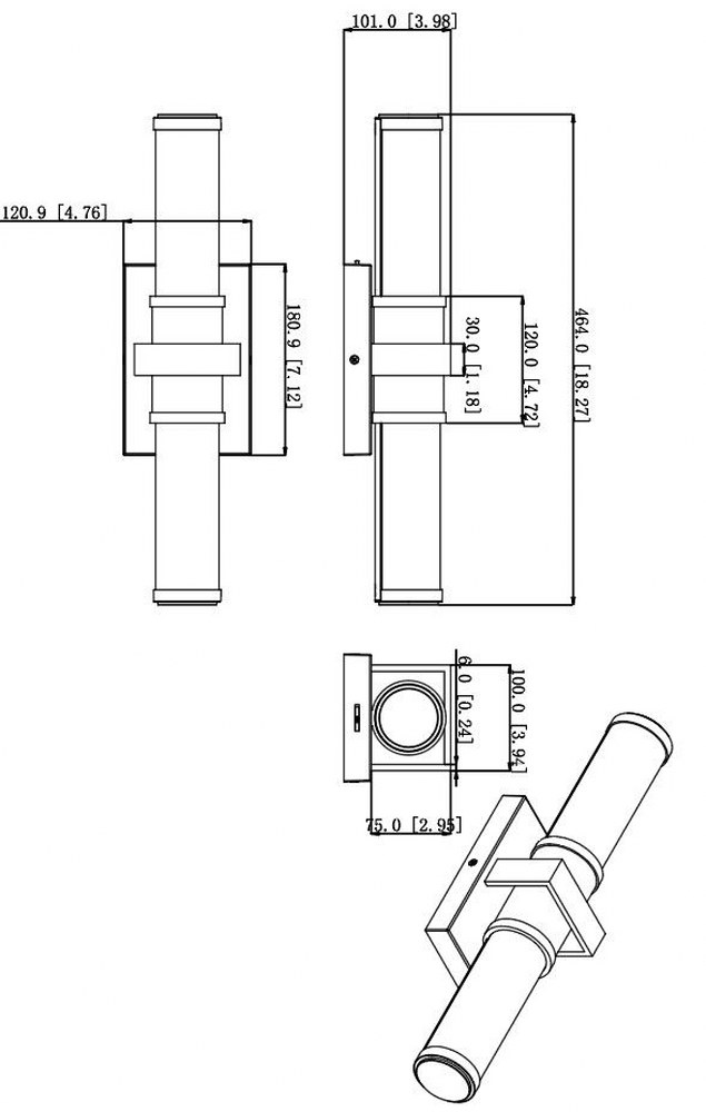 1019-18W-BN-LED